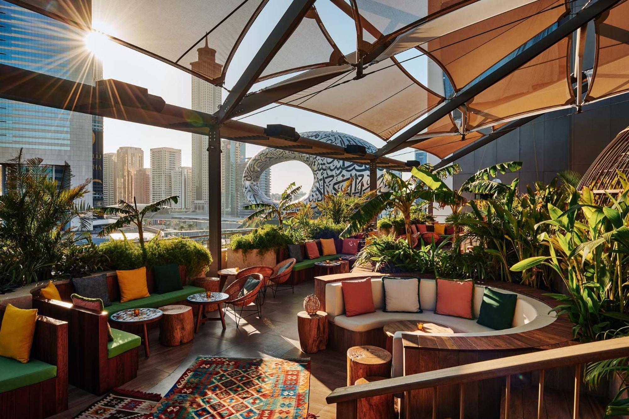 25Hours Hotel Dubai One Central Екстериор снимка The rooftop bar at the Standard East Village